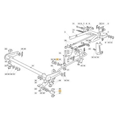 Perno tirante piatto trattorino tagliaerba ORIGINALE STIGA 382640808/0LC | NewgardenParts.com