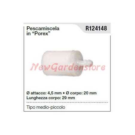 Porex fish-blender for small-medium chainsaw R124148 | NewgardenParts.com
