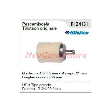 Pescamiscela TILLOTSON per motosega tipo grande R124131 | NewgardenParts.com