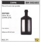 Pescamiscela tipo grande ZAMA ZF4 motore oltre 30cc con feltro attacco Ø 4,8mm