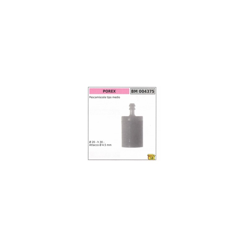 Vidangeur de vessie type moyen Ø 20 mm hauteur 30 mm raccord Ø 4,5 mm 004375