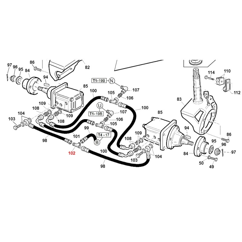 3-Wege-Adapter M1/4 TI050404 TURBO1 ORIGINAL GIANNI FERRARI 00.41.00.0901