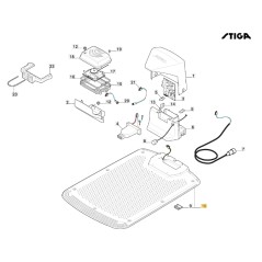 ORIGINAL STIGA a3000 rtk robot cortacésped 381119736/0 | NewgardenParts.com