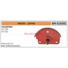 Placa frontal izquierda MAORI cortacésped GT 530 531 018501