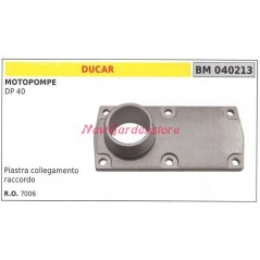 Schlauchanschlussplatte DUCAR-Motorpumpe DP 40 040213