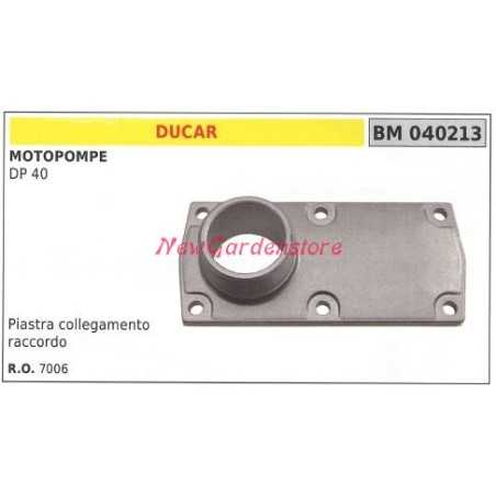 Hose connection plate DUCAR motor pump DP 40 040213 | NewgardenParts.com