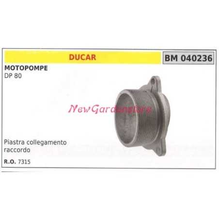 Piastra collegamento raccordo DUCAR motopompa DP 80 040236 | NewgardenParts.com