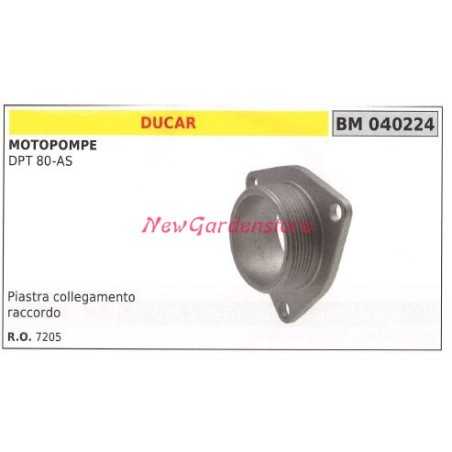 Piastra collegamento raccordo DUCAR motopompa DPT 80-AS 040224 | NewgardenParts.com