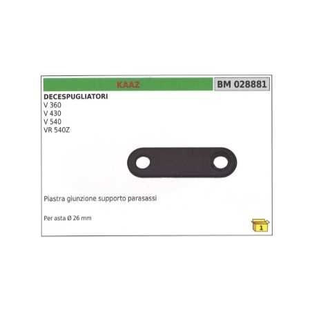 Plaque de support de protection d'essieu KAAZ pour débroussailleuse V360 V430 V360 V430 Ø 26 mm | NewgardenParts.com