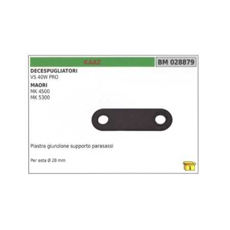 Placa de unión para soporte de eje KAAZ para eje de desbrozadora VS 40W PRO Ø 28 mm | NewgardenParts.com