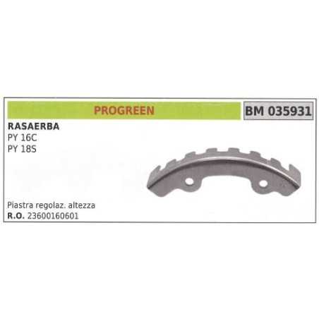 Höhenverstellplatte PROGREEN Rasenmäher PY 18S 035931 | NewgardenParts.com