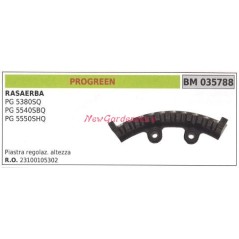 Placa de ajuste del cortacésped PROGREEN PG 5380SQ 035788 | NewgardenParts.com