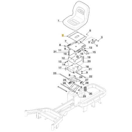 Seat plate tractor models GYRO500E GYRO700E ORIGINAL STIGA 1134-6090-01 | NewgardenParts.com