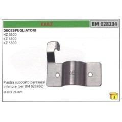 Plaque de support d'essieu inférieur KAAZ pour débroussailleuse HZ3500 Ø 26 mm