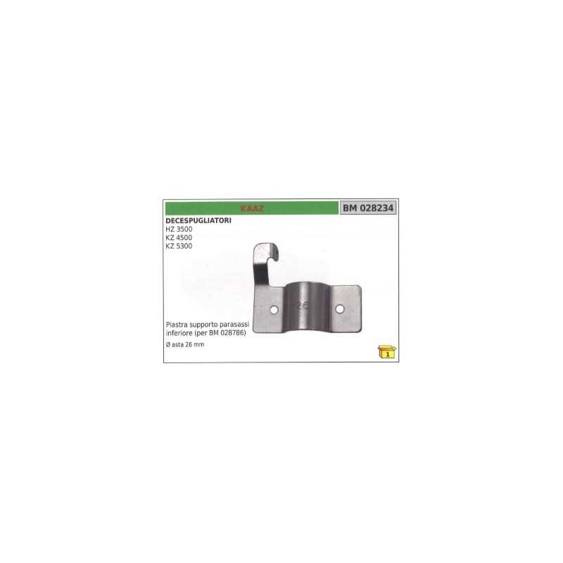 Plaque de support d'essieu inférieur KAAZ pour débroussailleuse HZ3500 Ø 26 mm
