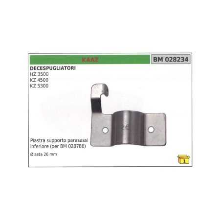 Plaque de support d'essieu inférieur KAAZ pour débroussailleuse HZ3500 Ø 26 mm | NewgardenParts.com