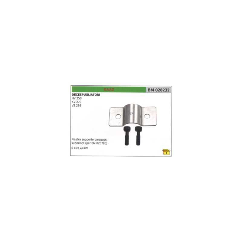 KAAZ plaque de support de l'axe supérieur pour arbre de débroussailleuse HV250 Ø 24 mm