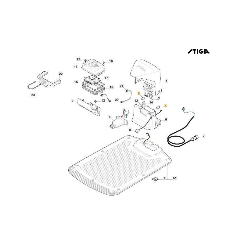 Plaque de contact à fils pour tondeuse robot ORIGINAL STIGA 381005269/0