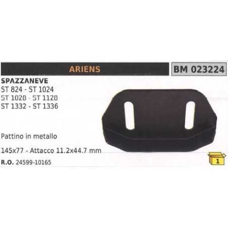 Metallplatte 145x77 mm Anbau 11.2x44.7 mm Schneepflug ARIENS - MTD | NewgardenParts.com