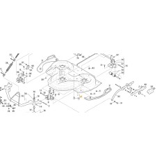Piatto di taglio NUDO grigio trattorino rasaerba ORIGINALE STIGA COMBI 100Q PLUS | NewgardenParts.com