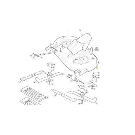 Piatto di taglio nero nudo trattorino rasaerba ORIGINALE STIGA ESTATE 798e | NewgardenParts.com