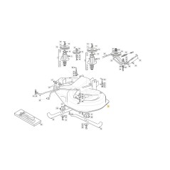 Piatto di taglio nero nudo trattorino rasaerba ORIGINALE STIGA TC 92 ESTATE 792 | NewgardenParts.com