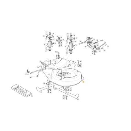 Piatto di taglio nero nudo trattorino rasaerba ORIGINALE STIGA TC 92 ESTATE 792 | NewgardenParts.com