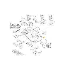 Plataforma de corte negro desnudo tractor de césped ORIGINAL STIGA 1538H - SUMMER598 | NewgardenParts.com