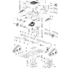 Piatto lama ORIGINALE BLUEBIRD trinciaerba radiocomandato FM 23-53 3020100760000 | NewgardenParts.com