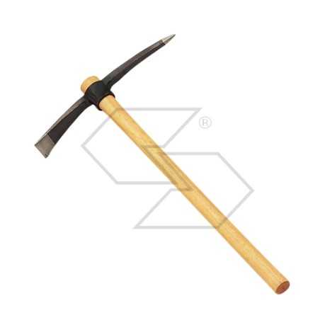 Extra type pickaxe with polished blade and 100 cm polished handle | NewgardenParts.com