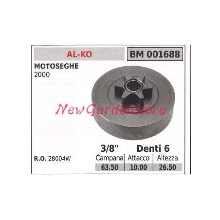 Sprocket AL-KO chainsaw engine 2000 3/8' teeth 6 001688 | NewgardenParts.com