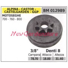Ritzel ALPINA Kettensägenmotor 700 760 800 3/8' Zähne 8 012989 | NewgardenParts.com