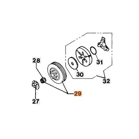 Pignone Campana frizione motosega 931 932 932C originale OLEOMAC | NewgardenParts.com