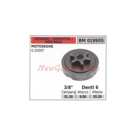 G2000T ZENOAH chainsaw clutch bell pinion 019905 | NewgardenParts.com