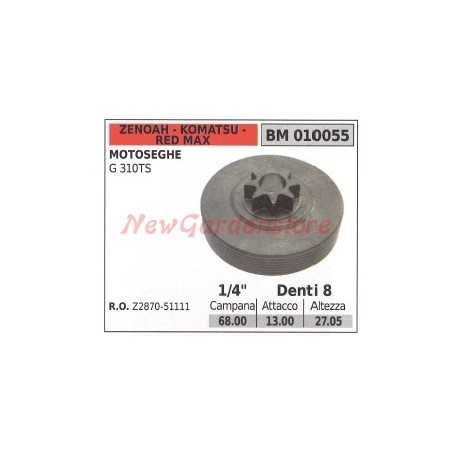 Clutch bell pinion G310TS ZENOAH chainsaw Z2870-51111 010055 | NewgardenParts.com