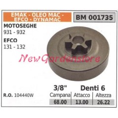 Pignone campana frizione motosega OLEOMAC EFCO 936 940 325' denti 7 50060033 | NewgardenParts.com