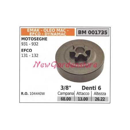 Pignone campana frizione motosega OLEOMAC EFCO 936 940 325' denti 7 50060033 | NewgardenParts.com