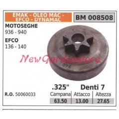 Pignone campana frizione motosega OLEOMAC EFCO 936 940 325' denti 7 50060033