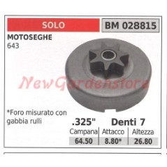 Chainsaw clutch bell pinion SOLO 643 028815