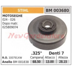 Kupplungsglocke Ritzel STIHL Motorsäge 024 026 003680 100791XW | NewgardenParts.com