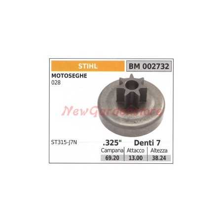 Pignon d'embrayage de tronçonneuse STIHL 028 002732 | NewgardenParts.com