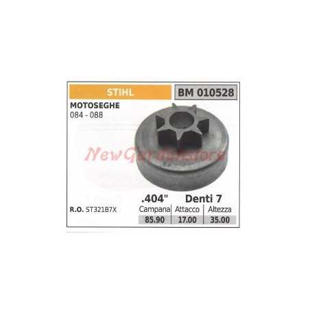 Pignon d'embrayage tronçonneuse STIHL 084-088 010528 ST321B7X | NewgardenParts.com