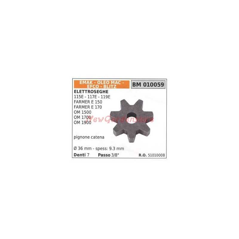 Pignone catena EMAK per elettrosega 115E 117E 119E OM 1500 1700 010059