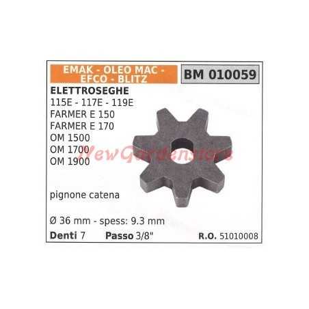 Pignone catena EMAK per elettrosega 115E 117E 119E OM 1500 1700 010059 | NewgardenParts.com