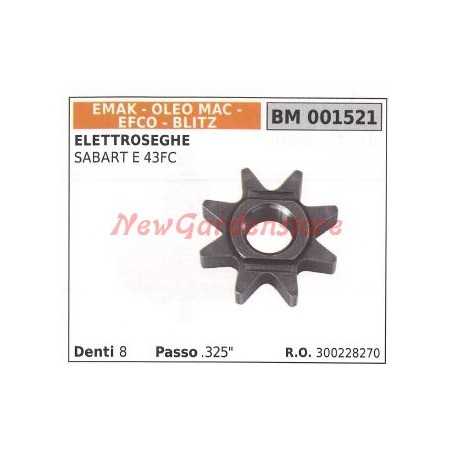 EMAK chain sprocket for chainsaw SABART E 43FC 001521 | NewgardenParts.com