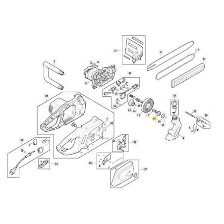 Pignon de chaîne tronçonneuse modèles ACS200ET ORIGINAL STIGA 118805332/0 | NewgardenParts.com