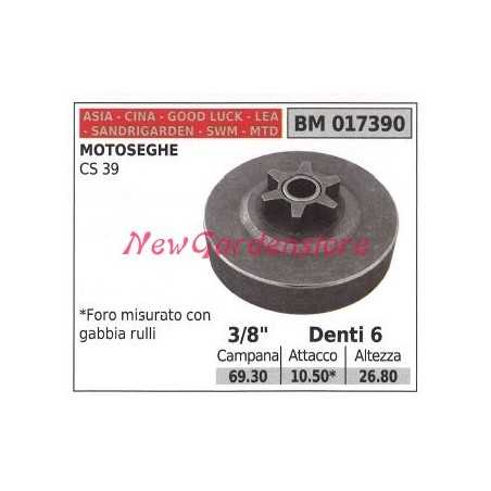 Sprocket CINA chainsaw engine PR 350 P 34 360 370 390 3/8' teeth 6 005873 | NewgardenParts.com