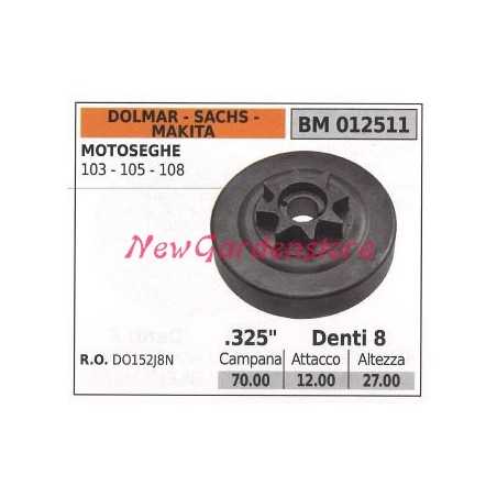 Sprocket DOLMAR chainsaw motor 103 105 108 .325' teeth 7 012511 | NewgardenParts.com