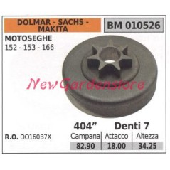 Ritzel DOLMAR Kettensägenmotor 152 153 166 .404' Zähne 7 010526 | NewgardenParts.com