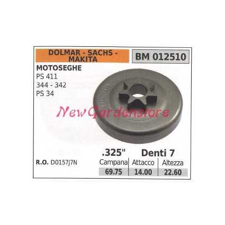 Sprocket DOLMAR chainsaw motor PS 411 344 34 .325' teeth 7 012510 | NewgardenParts.com